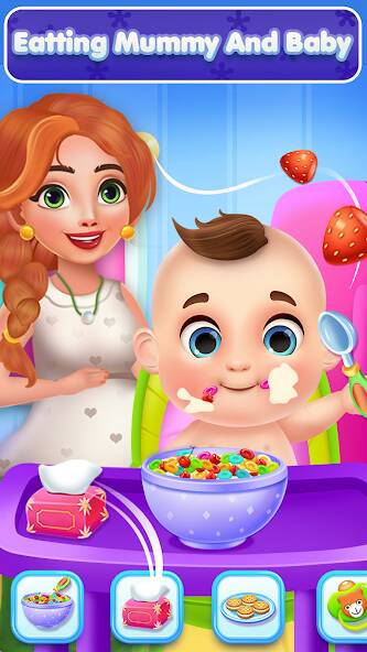 Скачать Mom newborn babysitter care (Взлом на монеты) версия 1.6.9 apk на Андроид