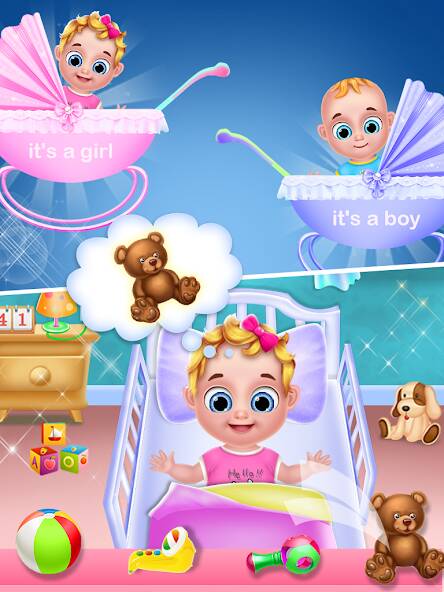 Скачать Mom & newborn Babysitter Game (Взлом на монеты) версия 1.4.1 apk на Андроид