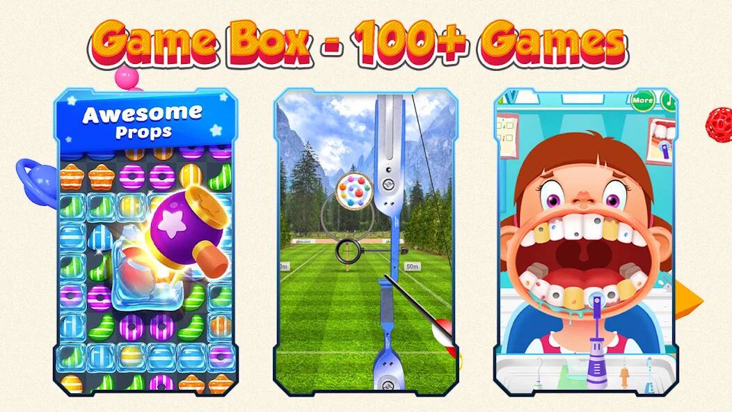 Скачать Game Box - 100+ Games (Взлом на монеты) версия 1.3.7 apk на Андроид