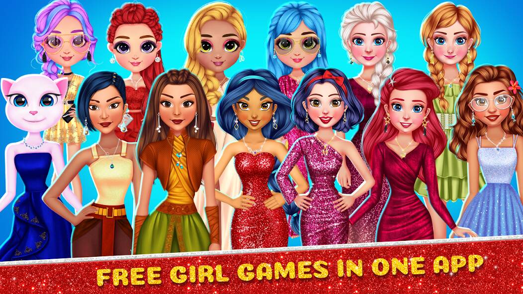 Скачать Cute Dressup: Games for Girls (Взлом на деньги) версия 0.4.1 apk на Андроид