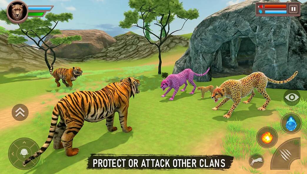 Скачать Savanna Animal Survival Game (Взлом на деньги) версия 0.7.9 apk на Андроид