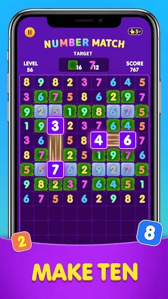 Скачать Number Match: Ten Crush Puzzle (Взлом на деньги) версия 2.3.8 apk на Андроид