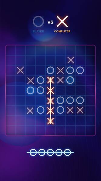 Скачать Tic Tac Toe 2 Player: XO Game (Взлом на монеты) версия 2.6.8 apk на Андроид