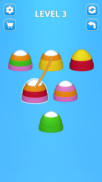 Скачать Cozy Knitting: Color Sort Game (Взлом на монеты) версия 1.6.1 apk на Андроид