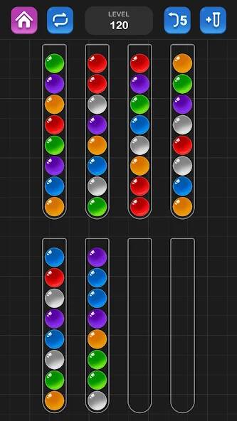Скачать Сортировка мячей: Цветная игра (Взлом на деньги) версия 2.9.9 apk на Андроид