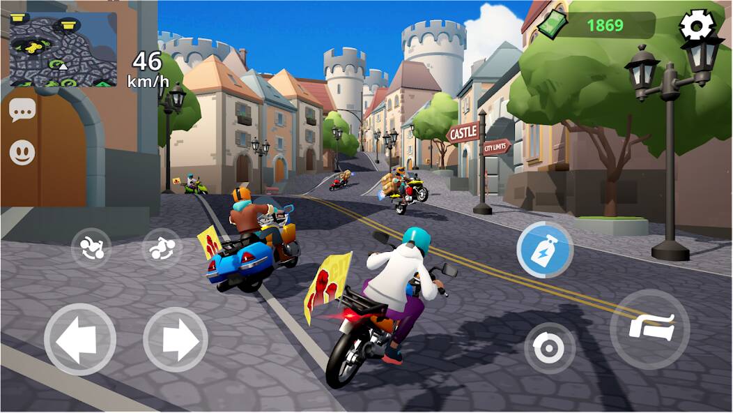 Скачать Moto City: мотогонки курьеров (Взлом на монеты) версия 1.7.7 apk на Андроид