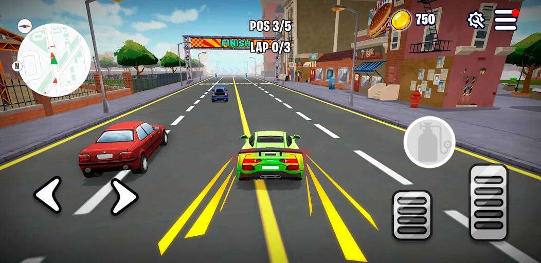 Скачать Rumble Racers: City Adventure (Взлом на деньги) версия 2.8.2 apk на Андроид