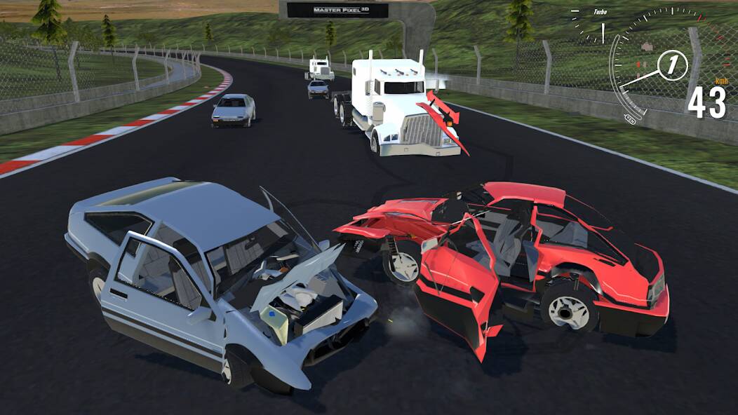 Скачать Destructive Car Race Generator (Взлом открыто все) версия 2.3.4 apk на Андроид