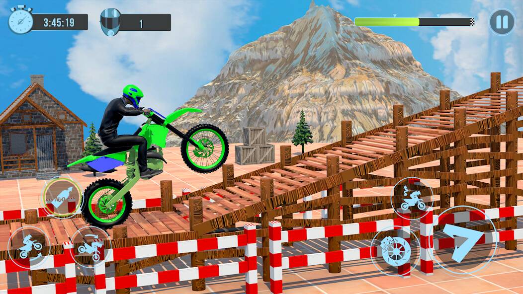 Скачать Велосипедная трюковая игра (Взлом на монеты) версия 2.2.5 apk на Андроид