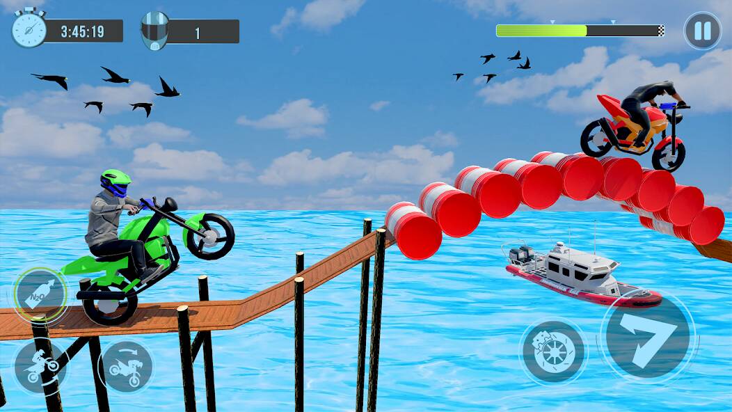 Скачать Велосипедная трюковая игра (Взлом на монеты) версия 2.2.5 apk на Андроид
