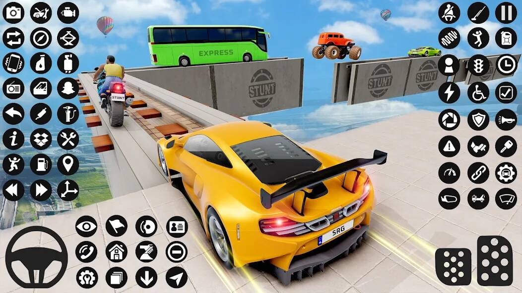 Скачать GT Car Stunt : Ramp Car Stunts (Взлом на деньги) версия 2.6.4 apk на Андроид