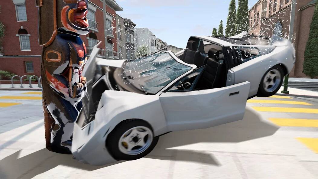 Скачать Mega Car Crash Simulator (Взлом открыто все) версия 0.6.7 apk на Андроид
