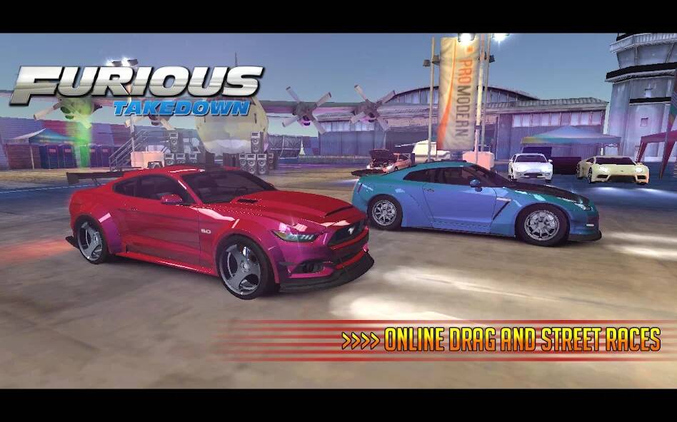 Скачать Furious: Takedown Racing (Взлом на монеты) версия 2.6.7 apk на Андроид