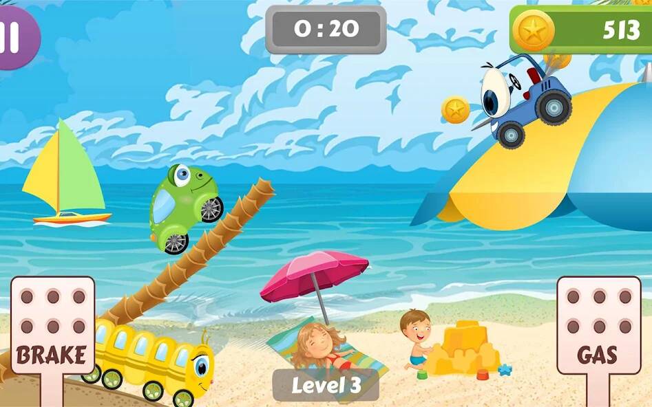 Скачать Гоночная игра для малышей (Взлом на монеты) версия 2.8.9 apk на Андроид