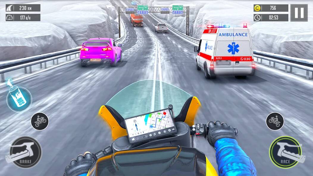 Скачать гоночные игры мотоцикл игра (Взлом на деньги) версия 0.2.9 apk на Андроид