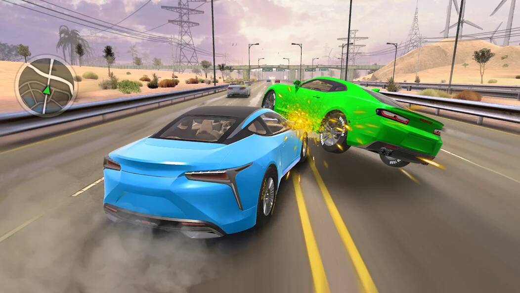 Скачать Traffic Driving Car Simulator (Взлом на монеты) версия 0.2.7 apk на Андроид