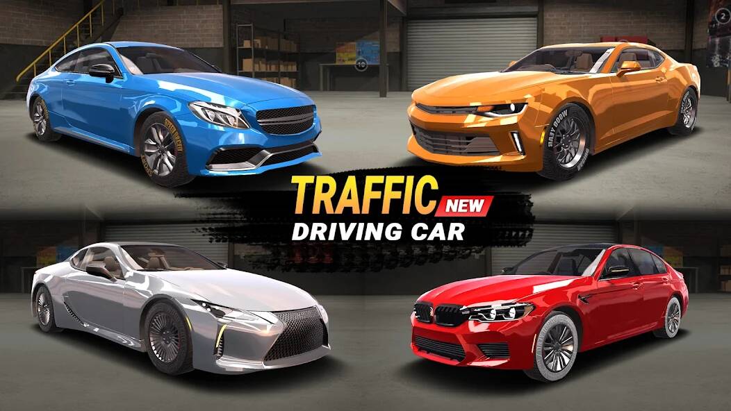 Скачать Traffic Driving Car Simulator (Взлом на монеты) версия 0.2.7 apk на Андроид