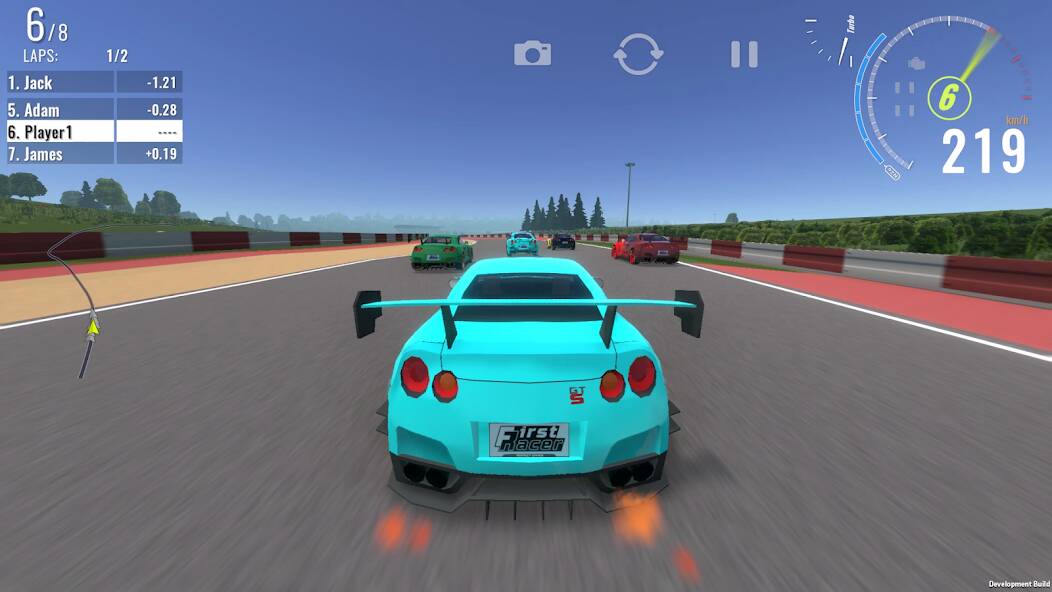 Скачать First Racer (Взлом открыто все) версия 1.4.8 apk на Андроид