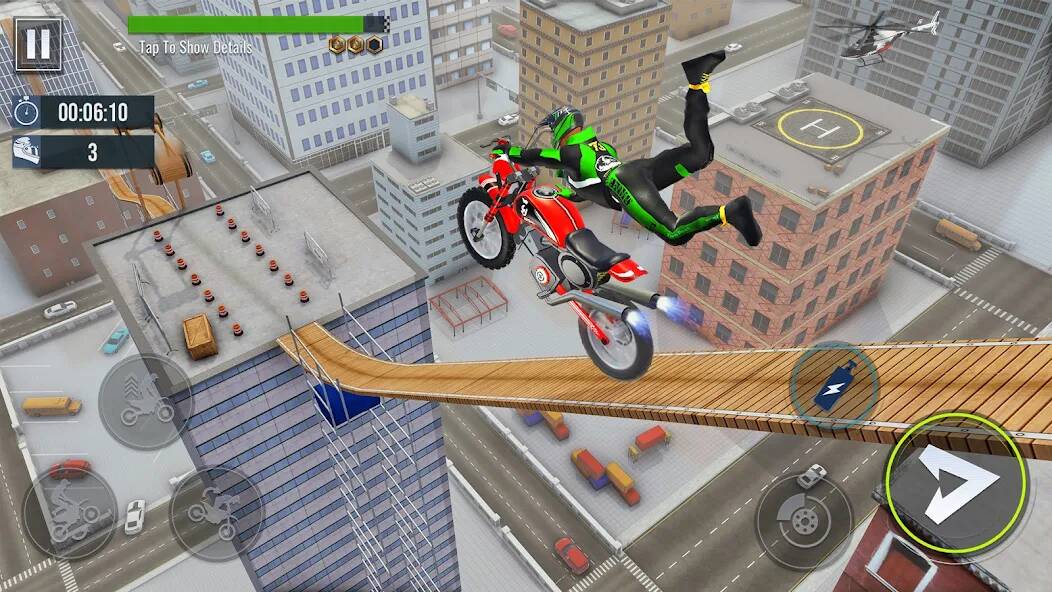 Скачать гонки на мотоциклах bike трюки (Взлом на деньги) версия 1.5.5 apk на Андроид