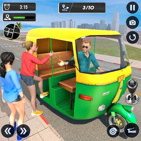 Скачать Тук Тук Авто Вождение Игры 3D (Взлом на монеты) версия 1.8.6 apk на Андроид