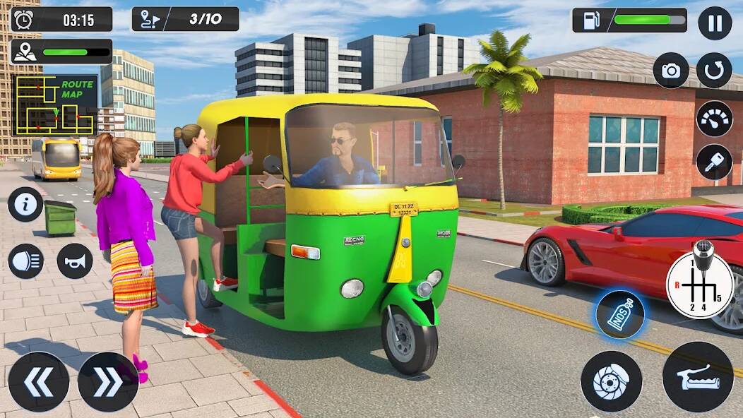 Скачать Тук Тук Авто Вождение Игры 3D (Взлом на монеты) версия 1.8.6 apk на Андроид