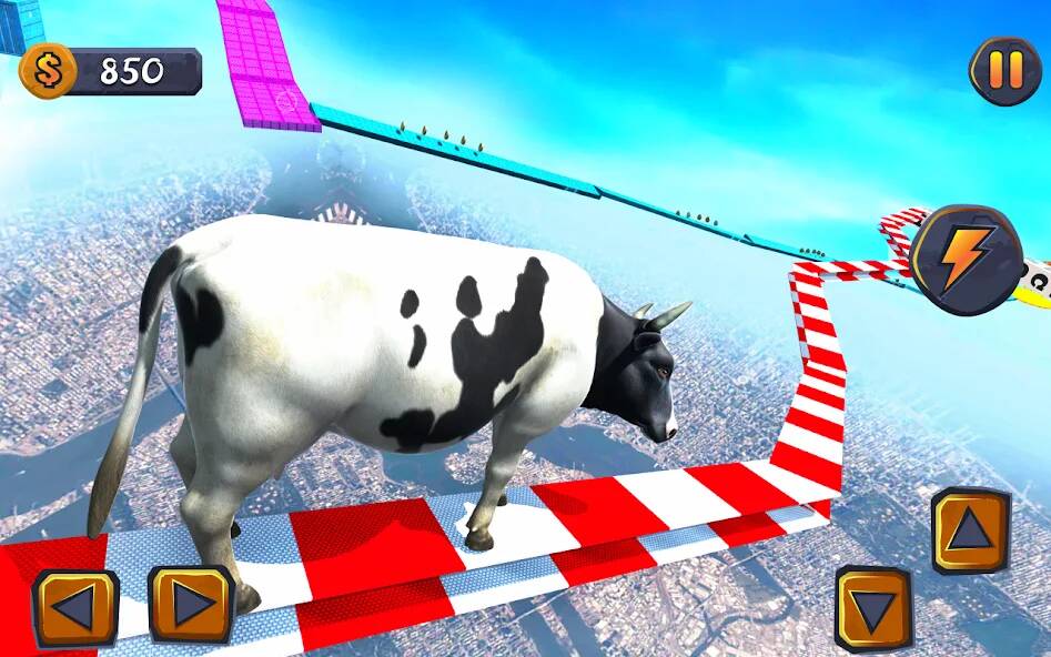 Скачать Эпическая игра Cow Ramp Rush (Взлом на деньги) версия 2.1.2 apk на Андроид