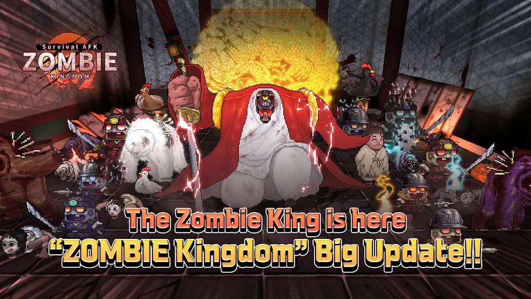 Скачать ZOMBIE Kingdom : Survival AFK (Взлом на деньги) версия 1.2.2 apk на Андроид