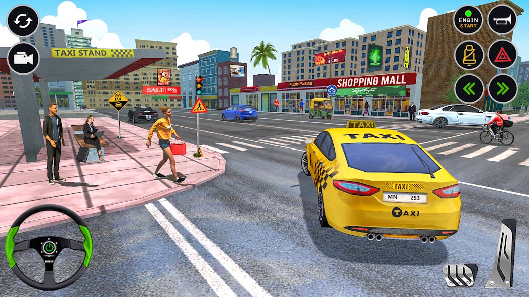 Скачать US Taxi Car Driving Simulator (Взлом на деньги) версия 1.2.9 apk на Андроид