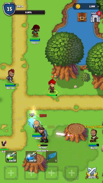 Скачать The Walking Hero -Idle RPG MMO (Взлом открыто все) версия 1.6.2 apk на Андроид