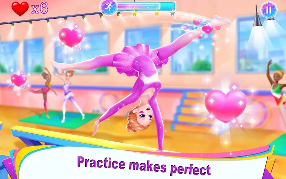 Скачать Gymnastics Queen (Взлом открыто все) версия 0.2.1 apk на Андроид