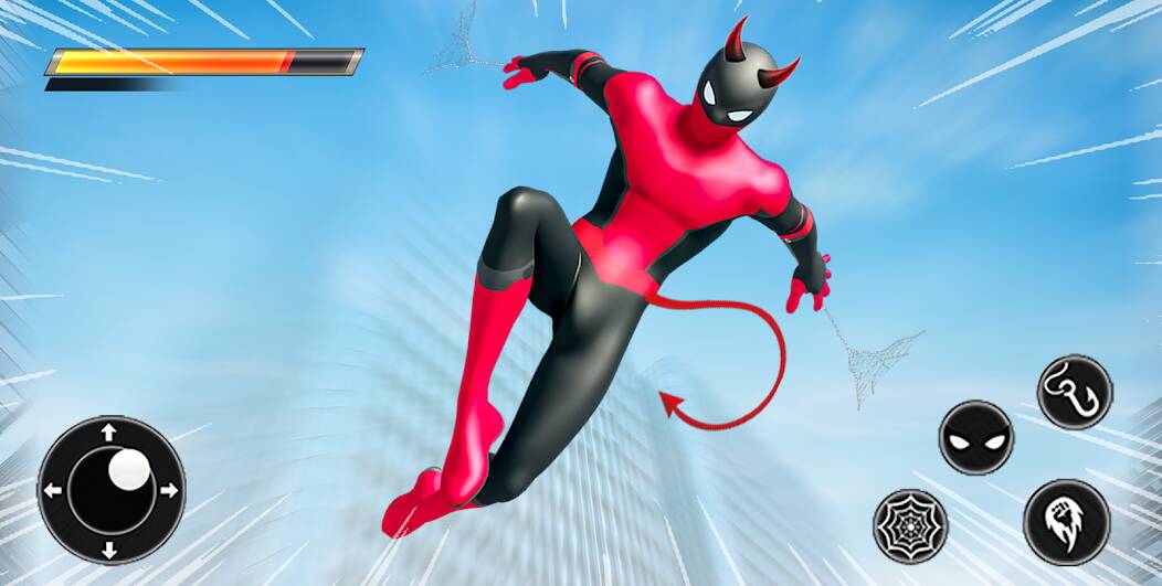 Скачать Spider Rope Hero - Flying Hero (Взлом на деньги) версия 2.7.7 apk на Андроид