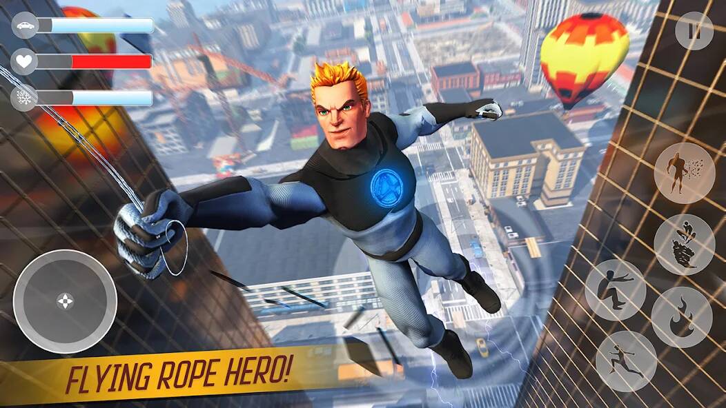 Скачать веревочные игры супергероев (Взлом открыто все) версия 0.2.2 apk на Андроид