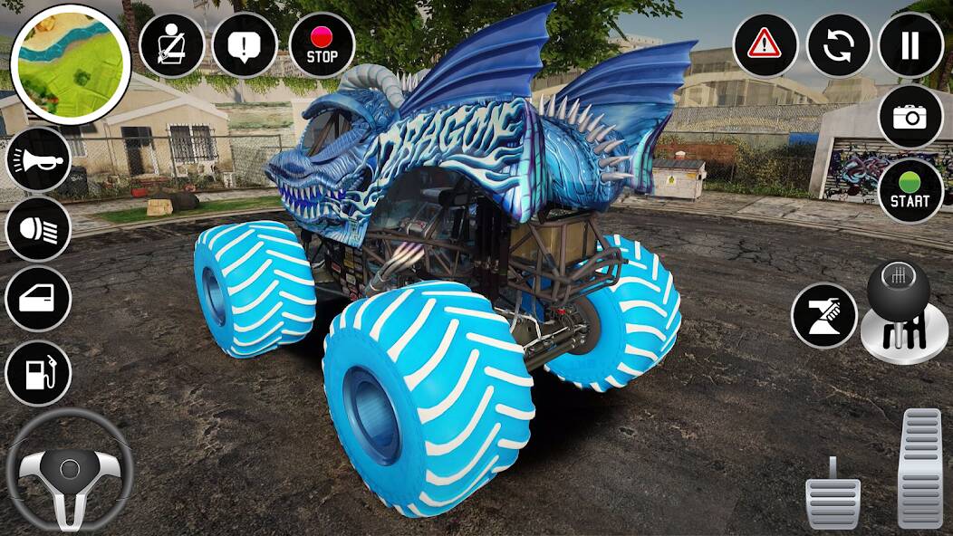 Скачать 4x4 Monster Truck Stunt Games (Взлом открыто все) версия 0.2.2 apk на Андроид