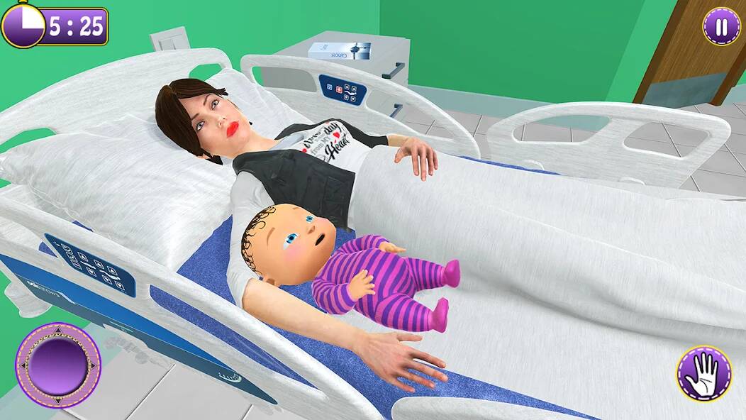 Скачать Pregnant Mother Game Simulator (Взлом на деньги) версия 1.3.2 apk на Андроид