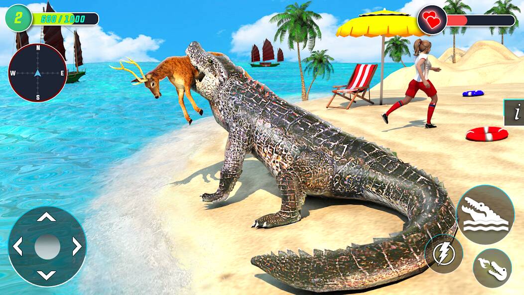 Скачать голодный Крокодил животноеИгры (Взлом на деньги) версия 2.6.8 apk на Андроид