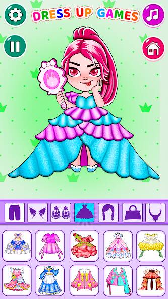Скачать Diy Paper Princess Cute Dolls (Взлом на деньги) версия 0.1.9 apk на Андроид