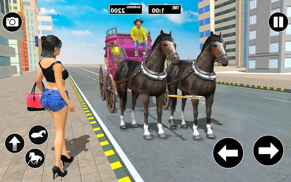 Скачать Такси на конной повозке (Взлом на монеты) версия 1.2.5 apk на Андроид