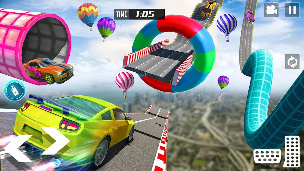 Скачать GT Car Stunt Race: Mega Ramps (Взлом на деньги) версия 1.8.8 apk на Андроид