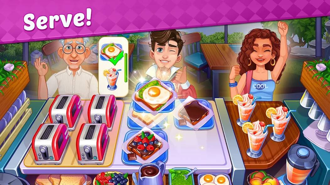 Скачать My Cafe Shop : Cooking Games (Взлом на деньги) версия 1.4.8 apk на Андроид