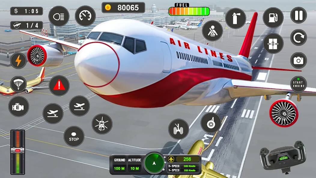 Скачать Flight Simulator - Plane Games (Взлом на деньги) версия 0.2.7 apk на Андроид