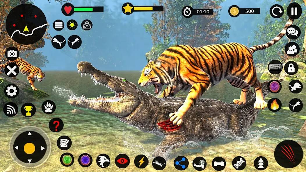 Скачать Игра на выживание семьи тигров (Взлом открыто все) версия 1.6.2 apk на Андроид