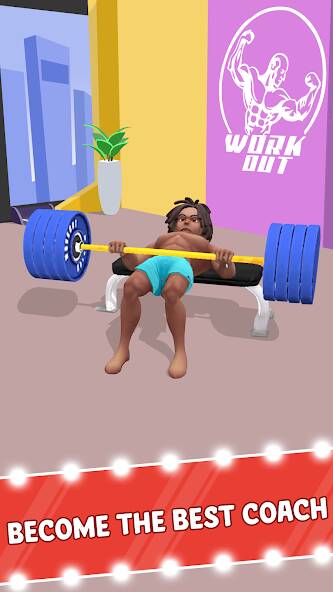 Скачать Idle Workout Fitness (Взлом на монеты) версия 0.7.5 apk на Андроид