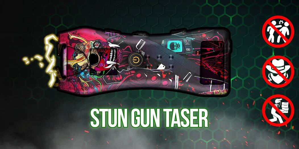 Скачать Stun Gun Shock Taser Prank Sim (Взлом на деньги) версия 2.9.6 apk на Андроид