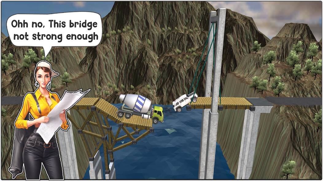 Скачать Bridgezz: Cтроитель мостов (Взлом открыто все) версия 1.9.2 apk на Андроид