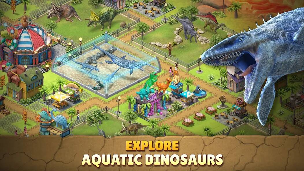 Скачать Jurassic Dinosaur: Dino Game (Взлом на монеты) версия 0.4.7 apk на Андроид