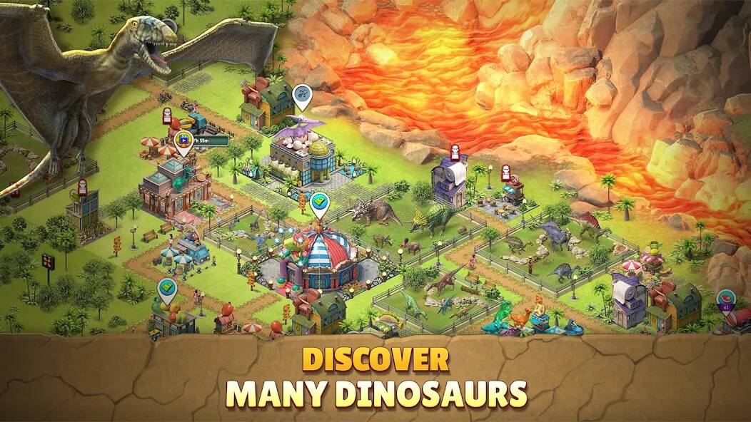 Скачать Jurassic Dinosaur: Dino Game (Взлом на монеты) версия 0.4.7 apk на Андроид