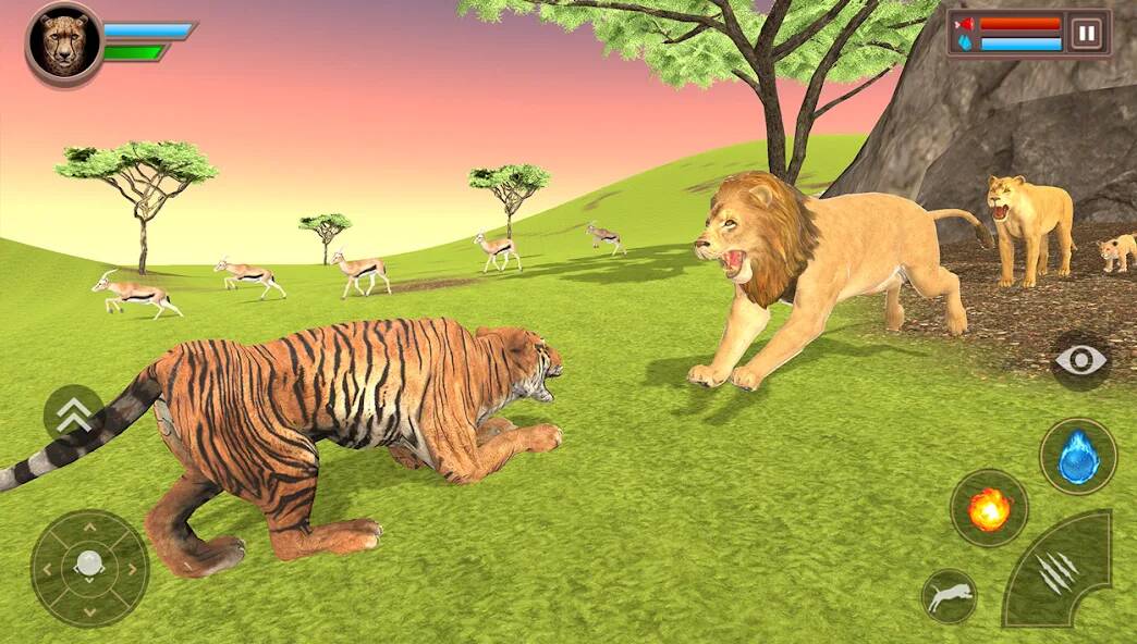 Скачать Lion Simulator - Lion Games (Взлом открыто все) версия 1.4.5 apk на Андроид