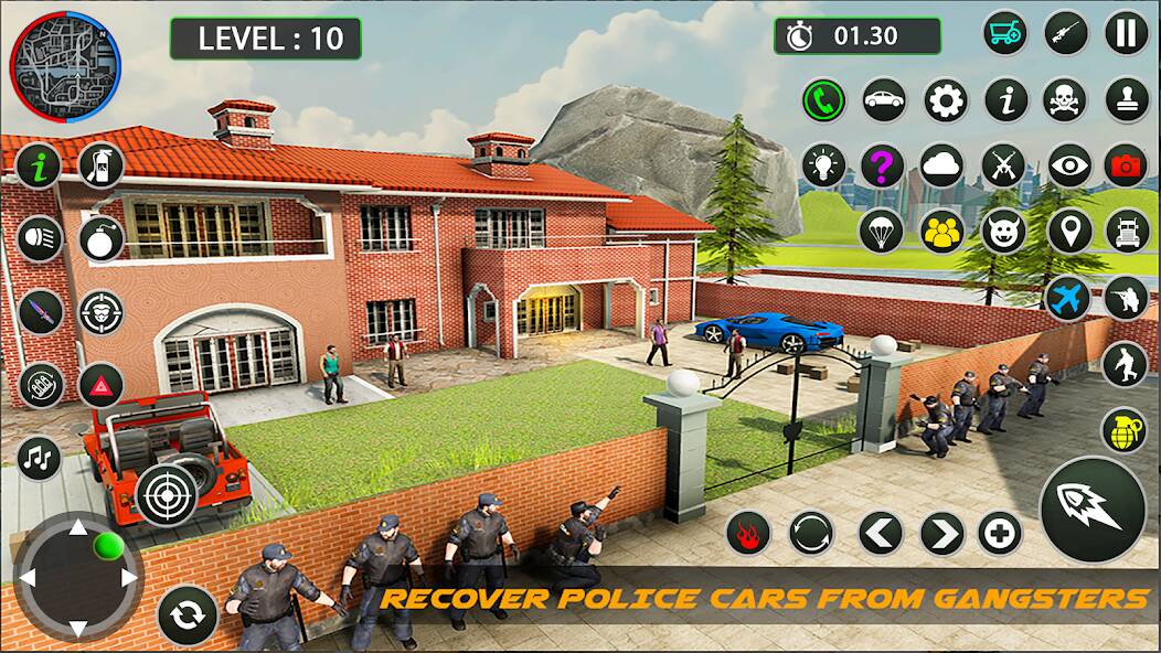 Скачать Полицейские игры (Взлом открыто все) версия 0.6.3 apk на Андроид