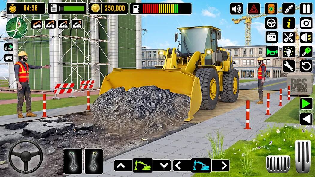 Скачать City Road Construction Games (Взлом на монеты) версия 2.2.1 apk на Андроид