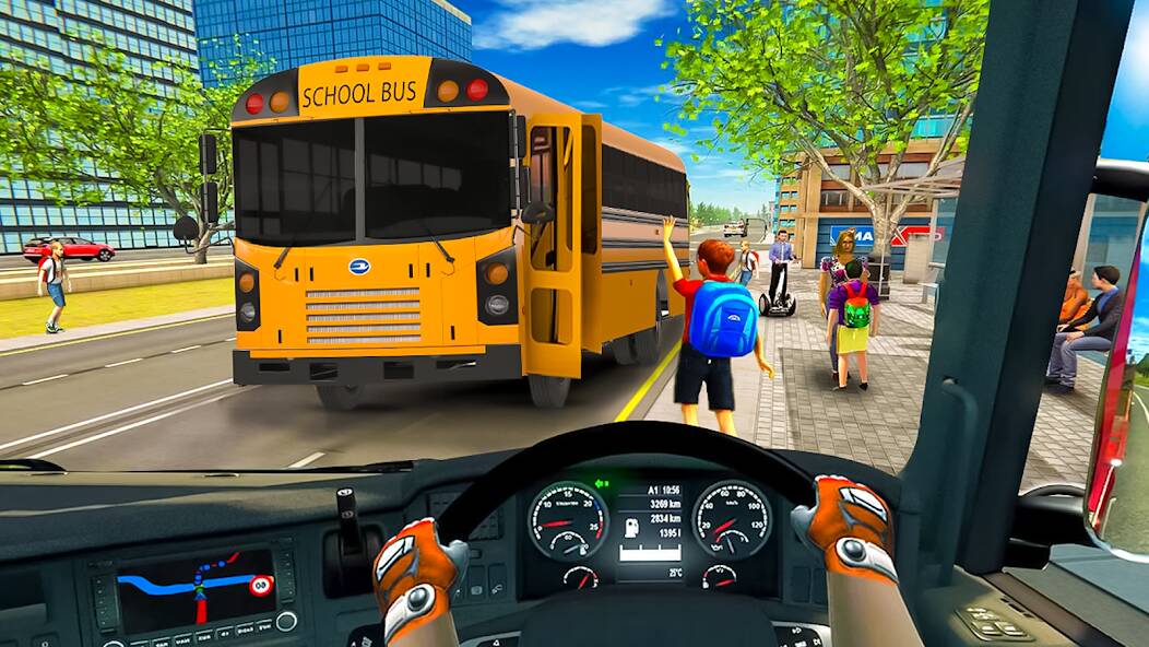Скачать School Bus Transport Simulator (Взлом открыто все) версия 2.1.1 apk на Андроид